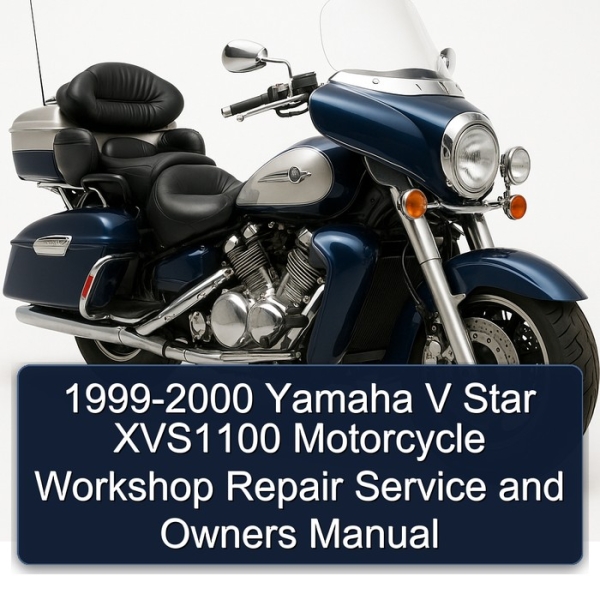 1999-2000 Yamaha V Star XVS1100 Motorcycle Workshop Repair Service and Owners Manual