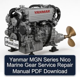 Yanmar MGN Series Nico Marine Gear Service Repair Manual PDF Download