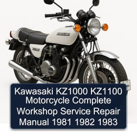 Kawasaki KZ1000 KZ1100 Motorcycle Complete Workshop Service Repair Manual 1981 1982 1983