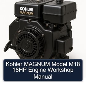 Kohler MAGNUM Model M18 18HP Engine Workshop Manual