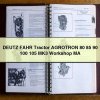 DEUTZ FAHR Tractor AGROTRON 80 85 90 100 105 MK3 Workshop MA