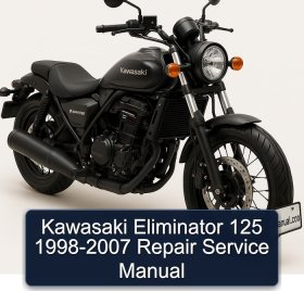 Kawasaki Eliminator 125 1998-2007 Repair Service Manual
