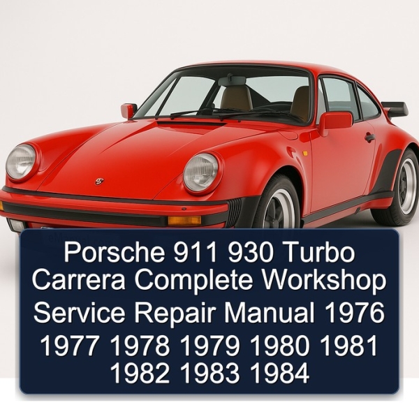 Porsche 911 930 Turbo Carrera Complete Workshop Service Repair Manual 1976 1977 1978 1979 1980 1981 1982 1983 1984