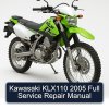 Kawasaki KLX110 2005 Full Service Repair Manual