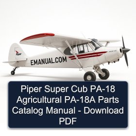 Piper Super Cub PA-18 Agricultural PA-18A Parts Catalog Manual - Download PDF
