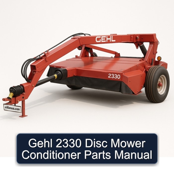 Gehl 2330 Disc Mower Conditioner Parts Manual
