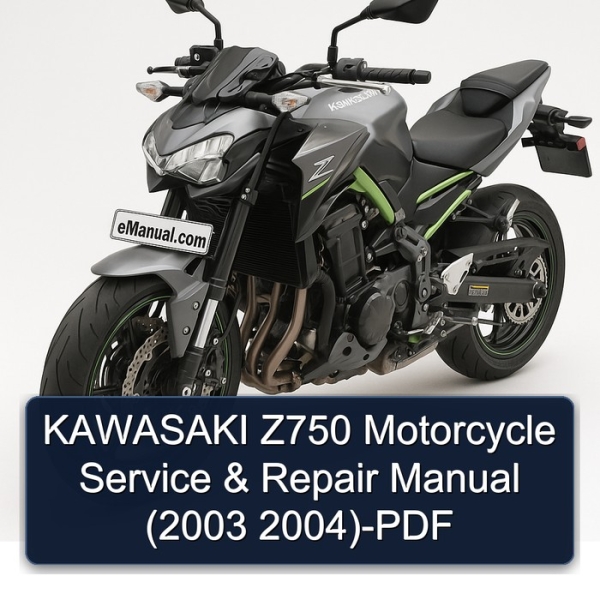 KAWASAKI Z750 Motorcycle Service & Repair Manual (2003 2004)-PDF