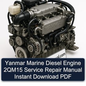 Yanmar Marine Diesel Engine 2QM15 Service Repair Manual Instant Download PDF
