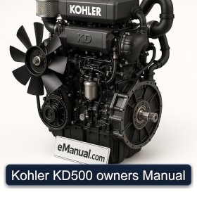 Kohler KD500 owners Manual