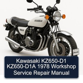Kawasaki KZ650-D1 KZ650-D1A 1978 Workshop Service Repair Manual