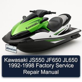 Kawasaki JS550 JF650 JL650 1992-1998 Factory Service Repair Manual