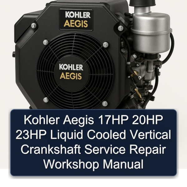 Kohler Aegis 17HP 20HP 23HP Liquid Cooled Vertical Crankshaft Service Repair Workshop Manual