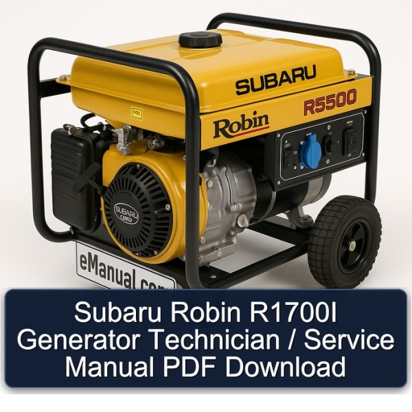 Subaru Robin R1700I Generator Technician / Service Manual PDF Download