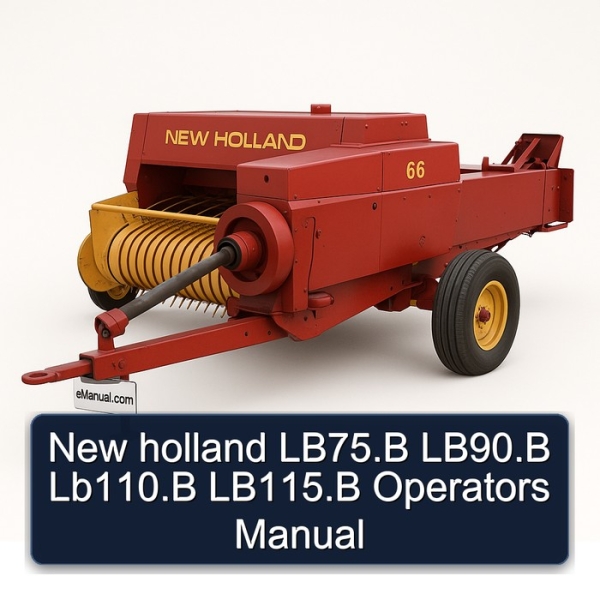 New holland LB75.B LB90.B Lb110.B LB115.B Operators Manual