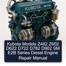 Kubota Models Z482 Z602 D622 D722 D782 D902 SM E2B Series Diesel Engine Repair Manual
