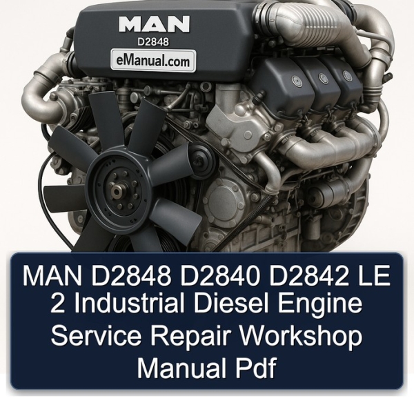MAN D2848 D2840 D2842 LE 2 Industrial Diesel Engine Service Repair Workshop Manual Pdf
