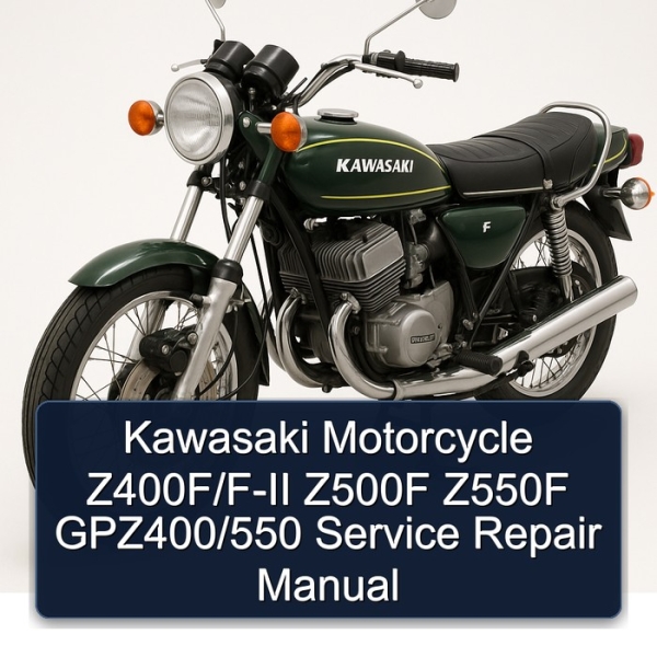 Kawasaki Motorcycle Z400F/F-II Z500F Z550F GPZ400/550 Service Repair Manual