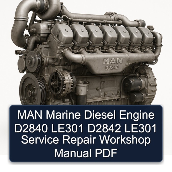 MAN Marine Diesel Engine D2840 LE301 D2842 LE301 Service Repair Workshop Manual PDF