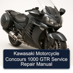 Kawasaki Motorcycle Concours 1000 GTR Service Repair Manual
