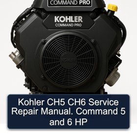 Kohler CH5 CH6 Service Repair Manual. Command 5 and 6 HP