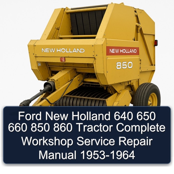 Ford New Holland 640 650 660 850 860 Tractor Complete Workshop Service Repair Manual 1953-1964