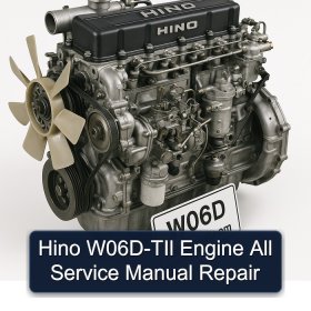 Hino W06D-TIl Engine All Service Manual Repair