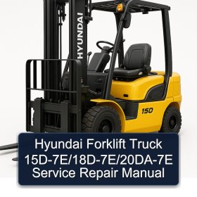 Hyundai Forklift Truck 15D-7E/18D-7E/20DA-7E Service Repair Manual