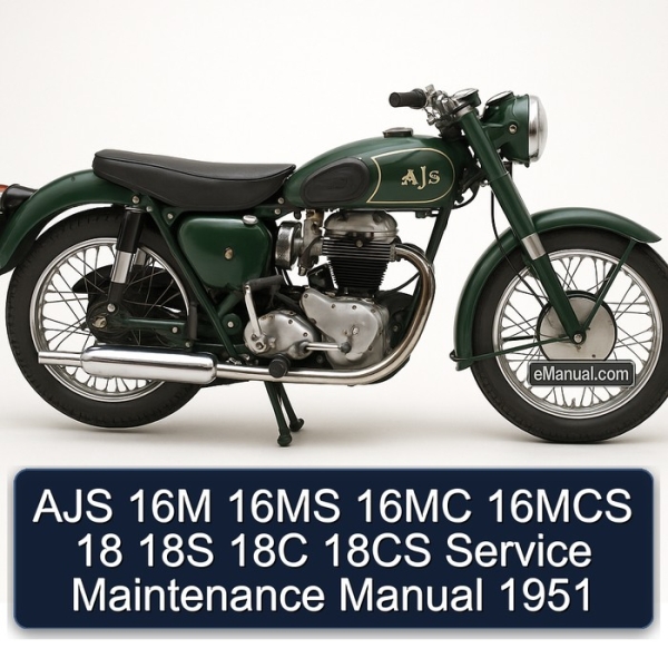 AJS 16M 16MS 16MC 16MCS 18 18S 18C 18CS Service Maintenance Manual 1951