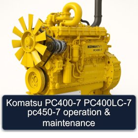 Komatsu PC400-7 PC400LC-7 pc450-7 operation & maintenance
