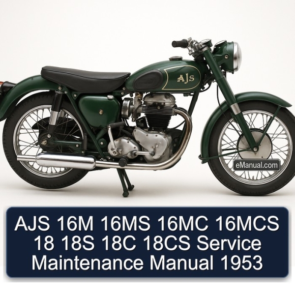 AJS 16M 16MS 16MC 16MCS 18 18S 18C 18CS Service Maintenance Manual 1953