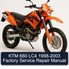 KTM 660 LC4 1998-2003 Factory Service Repair Manual
