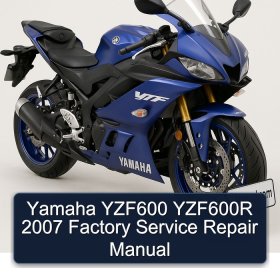 Yamaha YZF600 YZF600R 2007 Factory Service Repair Manual
