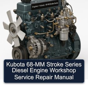 Kubota 68-MM Stroke Series Diesel Engine Workshop Service Repair Manual