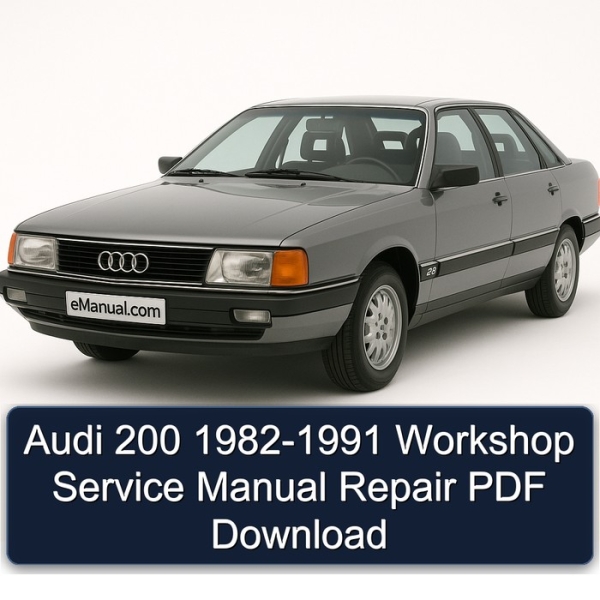 Audi 200 1982-1991 Workshop Service Manual Repair PDF Download