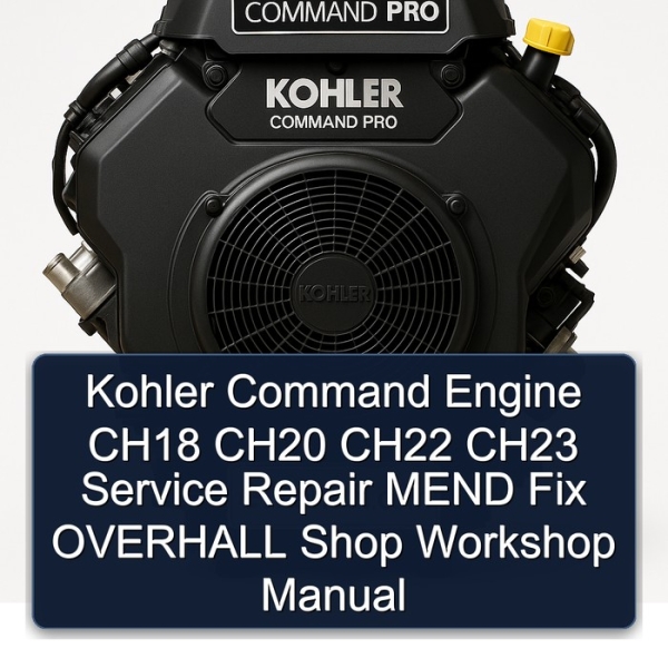 Kohler Command Engine CH18 CH20 CH22 CH23 Service Repair MEND Fix OVERHALL Shop Workshop Manual
