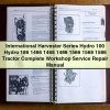 International Harvester Series Hydro 100, Hydro 186, 1466, 1468, 1486, 1566, 1568, 1586 Tractor Complete Workshop Service Repair Manual PDF