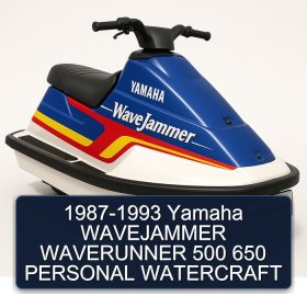 1987-1993 Yamaha WAVEJAMMER WAVERUNNER 500 650 PERSONAL WATERCRAFT