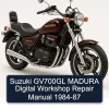 Suzuki GV700GL MADURA Digital Workshop Repair Manual 1984-87