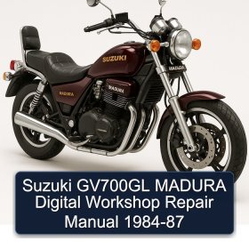 Suzuki GV700GL MADURA Digital Workshop Repair Manual 1984-87