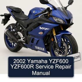 2002 Yamaha YZF600 YZF600R Service Repair Manual