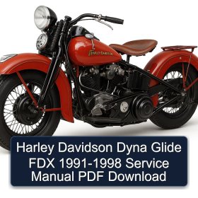 Harley Davidson Dyna Glide FDX 1991-1998 Service Manual PDF Download