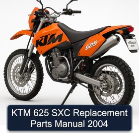 KTM 625 SXC Replacement Parts Manual 2004