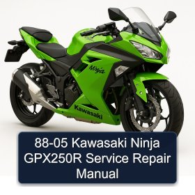 88-05 Kawasaki Ninja GPX250R Service Repair Manual