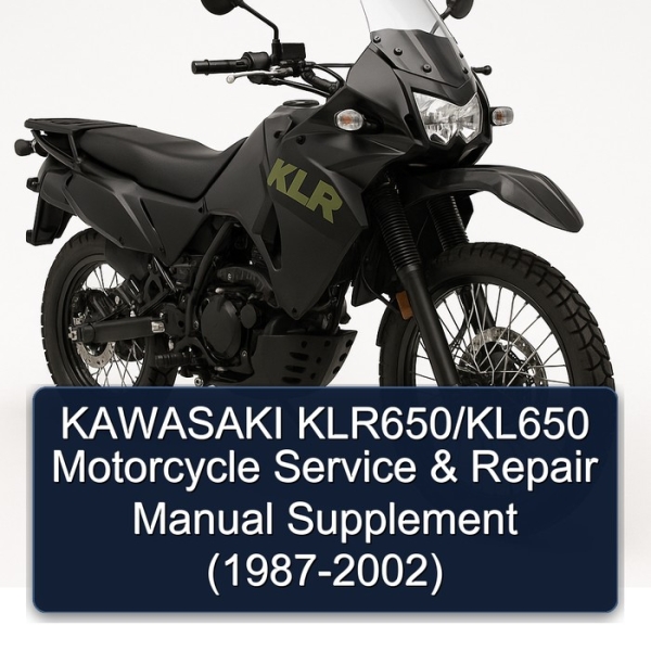 KAWASAKI KLR650/KL650 Motorcycle Service & Repair Manual Supplement (1987-2002)