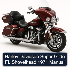 Harley Davidson Super Glide FL Shovelhead 1971 Manual