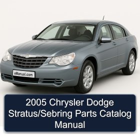 2005 Chrysler Dodge Stratus/Sebring Parts Catalog Manual