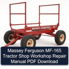 Massey Ferguson MF-165 Tractor Shop Workshop Repair Manual PDF Download