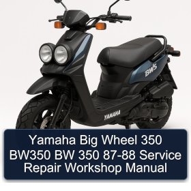 Yamaha Big Wheel 350 BW350 BW 350 87-88 Service Repair Workshop Manual