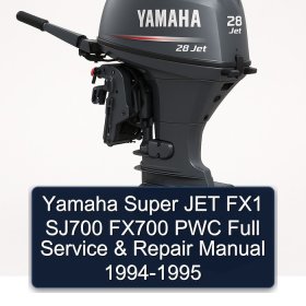 Yamaha Super JET FX1 SJ700 FX700 PWC Full Service & Repair Manual 1994-1995