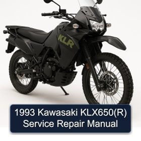 1993 Kawasaki KLX650(R) Service Repair Manual